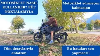 MOTOSİKLET NASIL KULLANILIR/VİTESLİ MOTOSİKLET NASIL SÜRÜLÜR