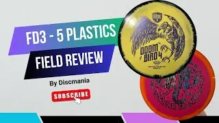 Discmania FD3 Review - 5 different plastic types