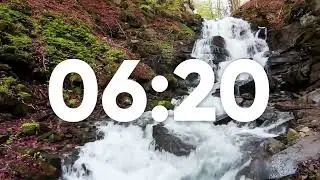 🏞️Flowing River - 15 Minute Timer [Natural Sounds]
