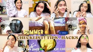 Summer Self Care Checklist ☀️ tips every girl should know 💌 #summer #skincare #selfcare