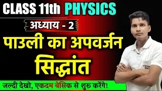 पाउली का अपवर्जन सिद्धांत | Pauli ka apvarjan siddhant | Pauli exclusion principle class 11