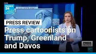 Press cartoonists on Trump's arrival for Davos forum in Switzerland &bull; FRANCE 24 English