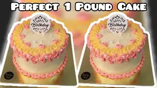 Soft & Moist 1 Pound Cake Recipe | Easy Bakery Style Pound Cake