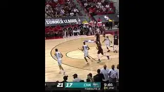 Liangelo ball first 3 point shot in summer league 2021