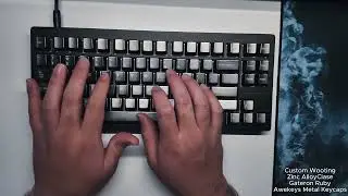 So thocky and clean! Awekeys Metal Keycaps Sound Test.
