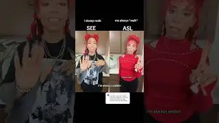 Walkin After Midnight SEE vs ASL Comparison WITH GLOSS #seevsasl #deaf #signlanguage