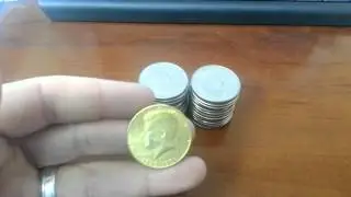 Coin Roll Hunting for Silver -- Find Gold!! Part 2