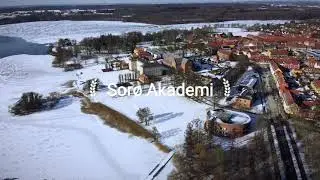 Dji mini 2 around Sor&oslash; Academy. Denmark.