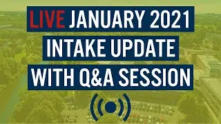 January 2021 Intake Update with Q&A Session (LIVE) - Study in the UK | Cardiff Met International