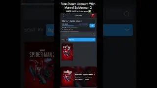 Free Steam account with Marvel Spiderman 2 #steam #spiderman
