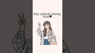 Easy aesthetic drawing ideas🖤 #artaesthetic #drawing #cute #music #artstyle #spedup