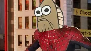 Spectacular SpiderMan but everytime a villian grabs his leg, he says 