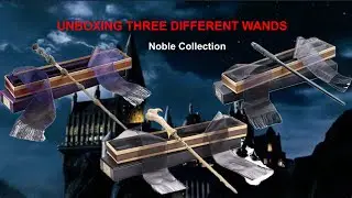 UNBOXING 3 NOBLE COLLECTION WANDS: Dumbledore, Voldemort and Snape