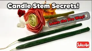 how to make candle stem | beeswax candle tutorial #candle  #diycandle #diy 