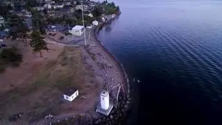 Browns Point Lighthouse Park at dusk with Yuneec Typhoon H