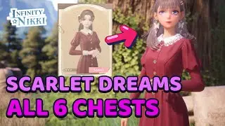 ALL 6 chest locations for Scarlet Dreams & 1 extra red hat piece // Infinity Nikki Guides