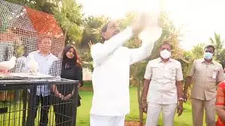 KCR Birthday Celebration at Farm House | Green India challenge | KTR |