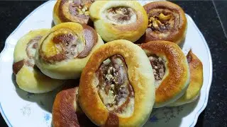 FRIED SWIRL BREAD RECIPE || WITHOUT OVEN ||