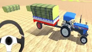 Real Pawertrac Tractor Heavy Offroad Driving | Tractor Gameplay | Android Gameplay | Sim Gameplay 