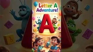 Learn Letter A with Fun Animals, Things & Veggies! | ABC Adventure for Kids