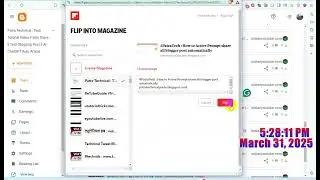 Blogspot Tubes : Blogging Challenge Tutorial Video 20 {Blogspot Post Share To Flip Board}