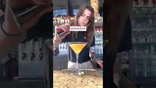 Candy Corn Martini - Halloween Cocktail Recipe #shorts #cocktailrecipe #martini #candycorn
