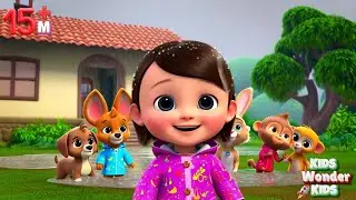 Lily's Rainy Day Fun! Kids Song | Puddle Jumping & Happy Play! | Rhymes Compilation