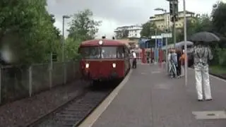 B&Uuml; Kelkheim Bf mit Uerdinger Schienenbus
