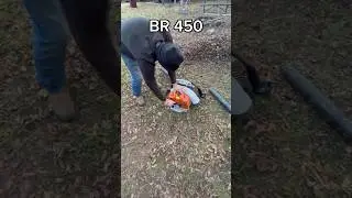 BR 56 | BR 200 | BR 450 Power and Sound Comparison #viral #crazy #lawncare #cool #equipment #stihl