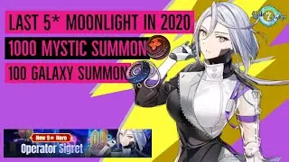 Last 5* Moonlight in 2020 - Operator Sigret Summon 1000 Mystic and 100 Galaxy Bookmark | Epic Seven