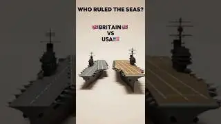 British vs American Aircraft Carriers ⚓ Who Ruled WWII Seas? #shorts