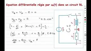 Equation différentielle régie par la tension ub(t) dans un circuit RL