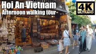 Хойан, Вьетнам, пешеходная экскурсия по красивому старому городу - Vietnam 4K Walk август 2022 г
