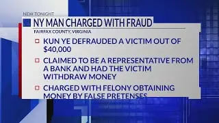Fairfax County police arrest New York man in $40,000 bank fraud case