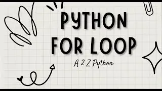 Python For loop