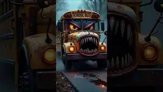 creepiest version of School Bus #scary #creepy