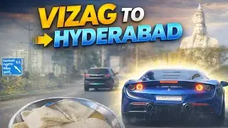 Vizag to Hyderabad Road Trip 🚗💙 | Highway Drive & City Vibes
