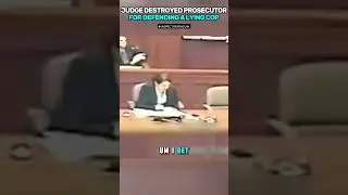 Judge Destroyed Prosecutor For Defending A Lying Cop