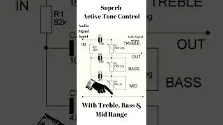 Superb Active Tone Control For Audio Amplifiers #shorts