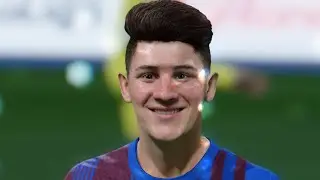 PABLO GAVI FIFA 22 FACE + STATS PRO CLUBS CLUBES PRO MODO CARRERA CAREER MODE FCB BARCELONA