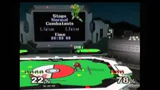 SSBM - #2 TheBattleRifle (Cpt. Falcon) vs. DMBz (Cpt. Falcon) - Stadium