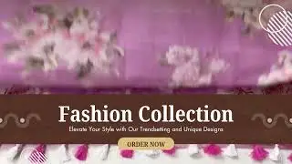 Pure Linen Floral Print Saree