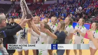 Peoria Notre Dame girls wins 2A state title on Emy Wardle buzzer-beater