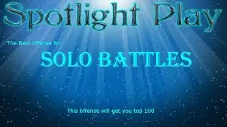 The Best offense to get top 100 in SOLO BATTLES, The best Playbook #Solobattles
