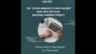 Top 10 Free Websites to find the Best Data Sets for Your Machine Learning Project  | Try Them Now