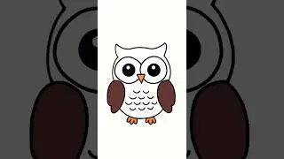 How to Draw a Cute Cartoon Owl | Easy Drawing Tutorial 🦉🎨