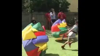 Benjamin School Field Day - Parachute Races