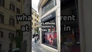 what&rsquo;s different at Sephora in 🇮🇹 #sephora #shopping #makeupshorts #sephorahaul #beauty #skincare