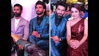 Ranveer Singh&rsquo;s spectacular red carpet entry. Dhanush,Trisha,Malavika Mohanan,Aishwarya Lekshmi