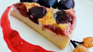 Бретонский фар - изумительный пирог со сливами     Far Breton-cake with plums